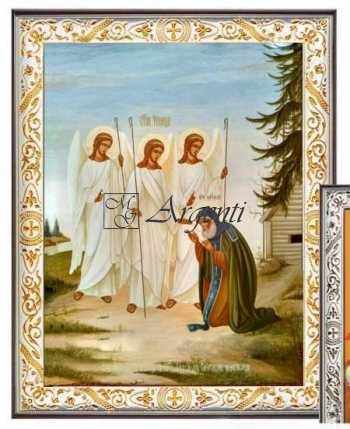Sf. Alexandru din Svir cu Sf Treime apara de paralizie si vindecator grabnic celor suferinzi  icoana aparatoare de necazuri