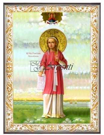 Sf.Mc.Vasilisa Nicodimia grabnica ajutatoare in mari necazuri celor ce se roaga ei icoana